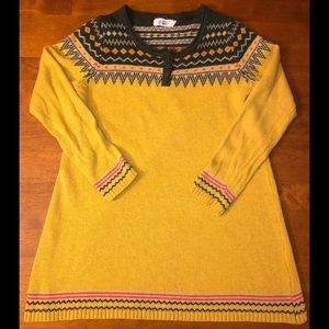 Vintage Shuxuer Yellow Knit Sweater XL Abstract